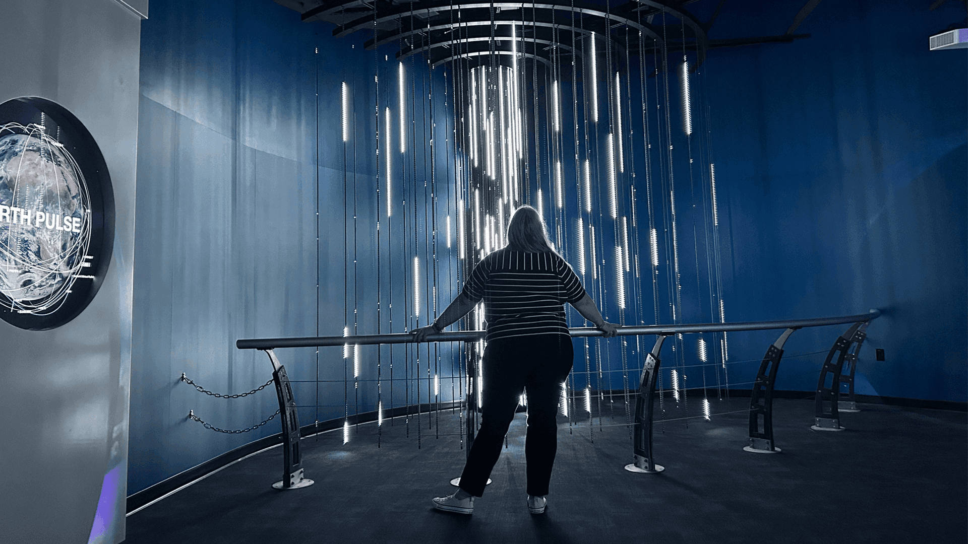 NASA's Earth Pulse showing a live data stream from the U.S. Government's fleet of satellites.