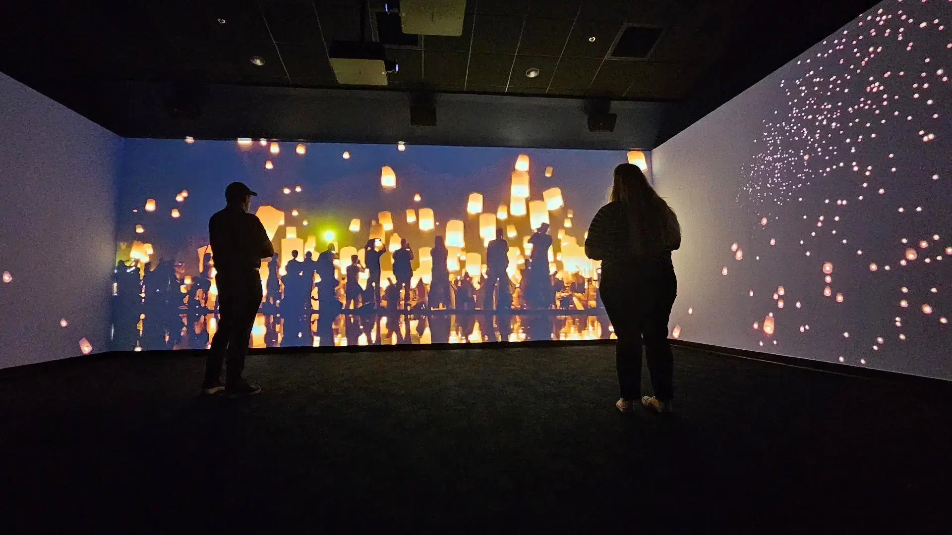 Immersive experience display at Kennedy Space Center.