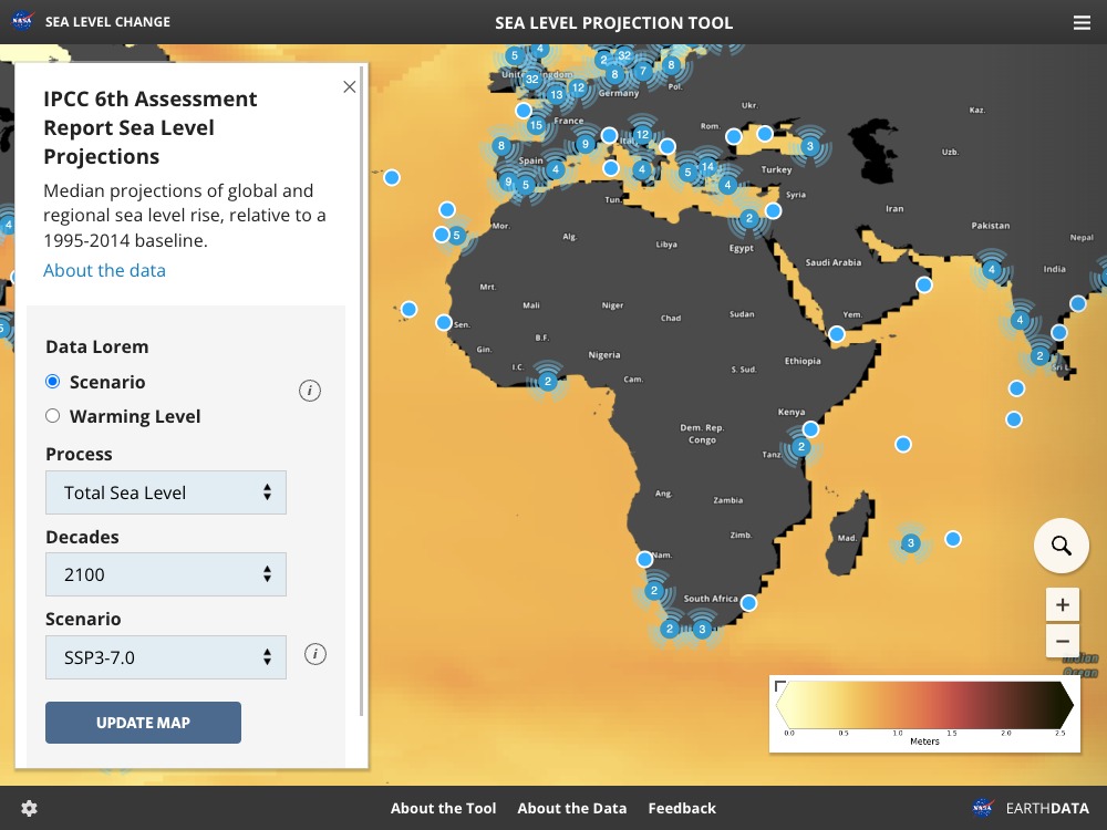 IPCC Sea Level Projection Tool